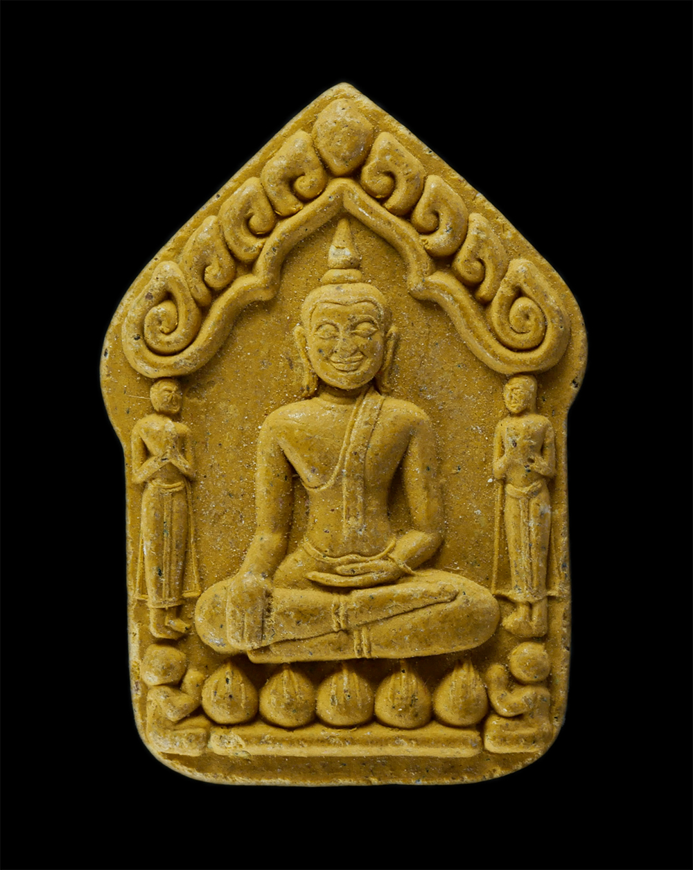 23Jul24 (119)p.jpg - พระขุนแผน หลังยันต์ห้า เนื้อเหลือง ไม่ทราบที่ | https://kamulet.in.th